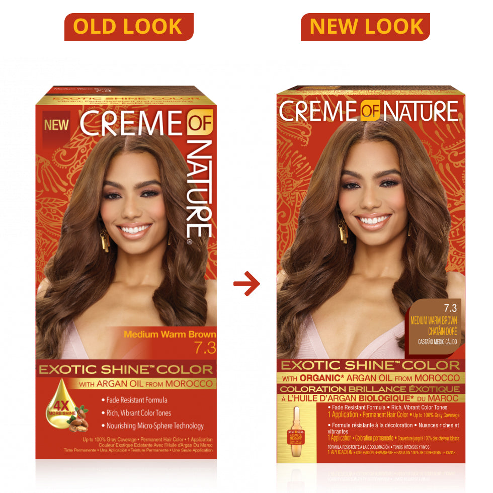 Creme of Nature Exotic Shine™ Color with Argan Oil from Morocco 7.3 Medium Warm Brown