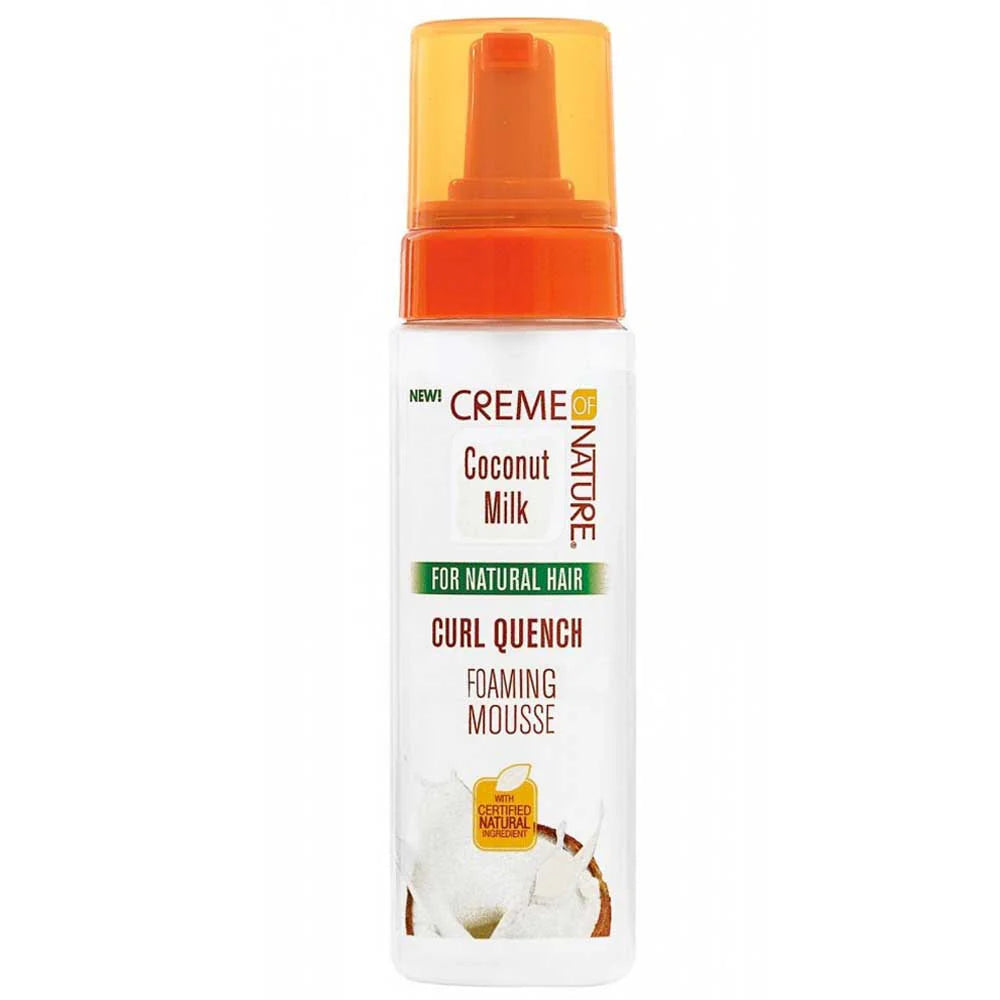 Creme of Nature Coconut Milk For Natural Hair Curl Quench Foaming Mousse 7oz