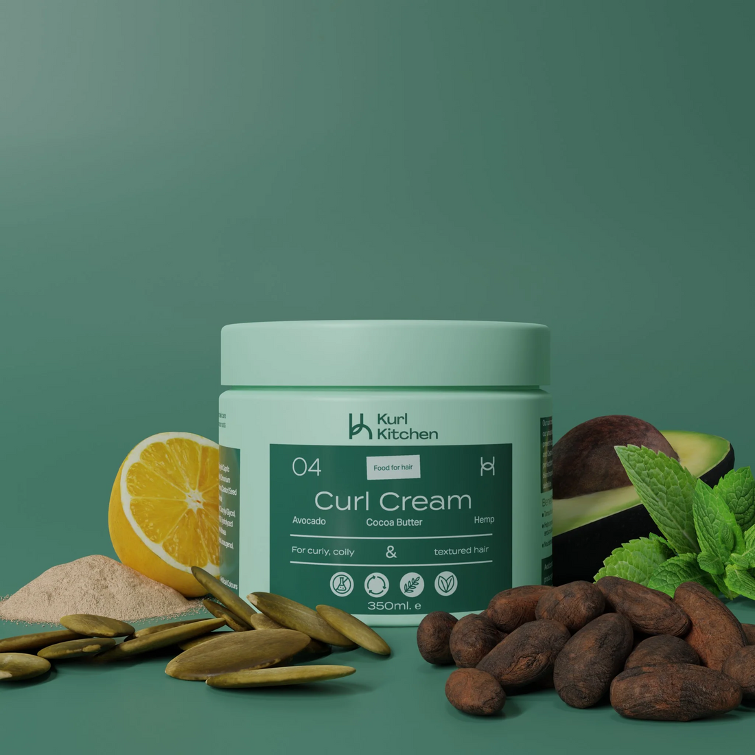 Kurl Kitchen Avocado Curl Cream 350ml