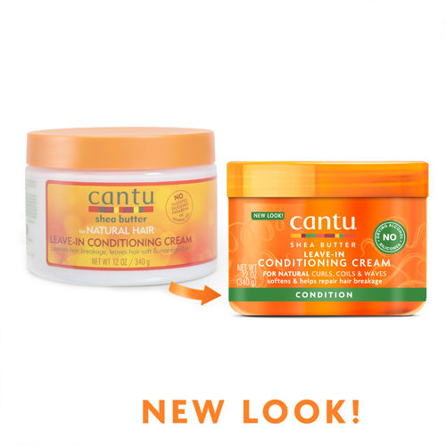 Cantu Shea Butter Leave-In Conditioning Cream For Natural Curls, Coils &amp; Waves 12oz