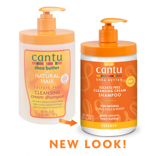 Cantu Shea Butter Sulfate-Free Cleansing Cream Shampoo For Natural Coils, Curls &amp; Waves