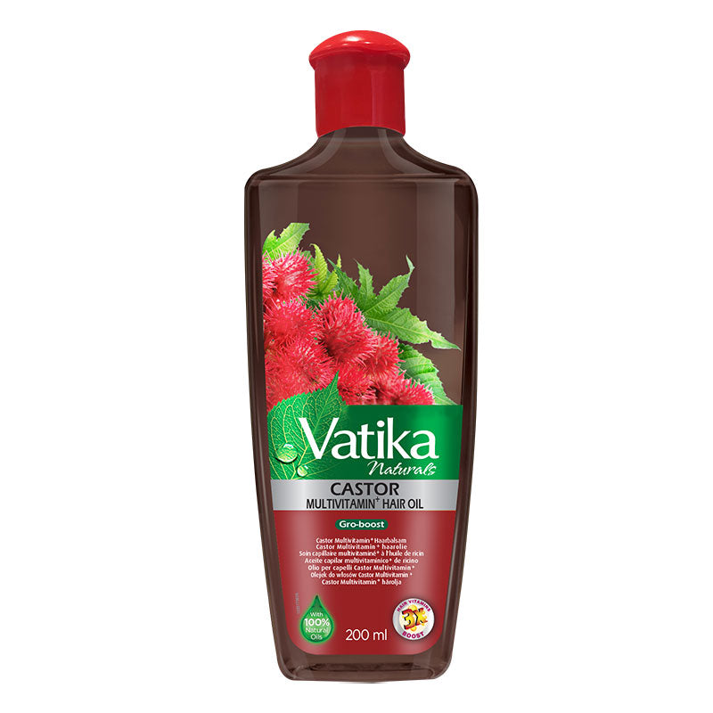 Dabur Vatika Naturals Multivitamin Enriched Castor Hair Oil 200ml