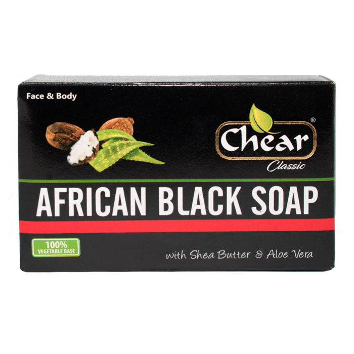 Chear Classic African Black Soap with Shea Butter &amp; Aloe Vera 150g