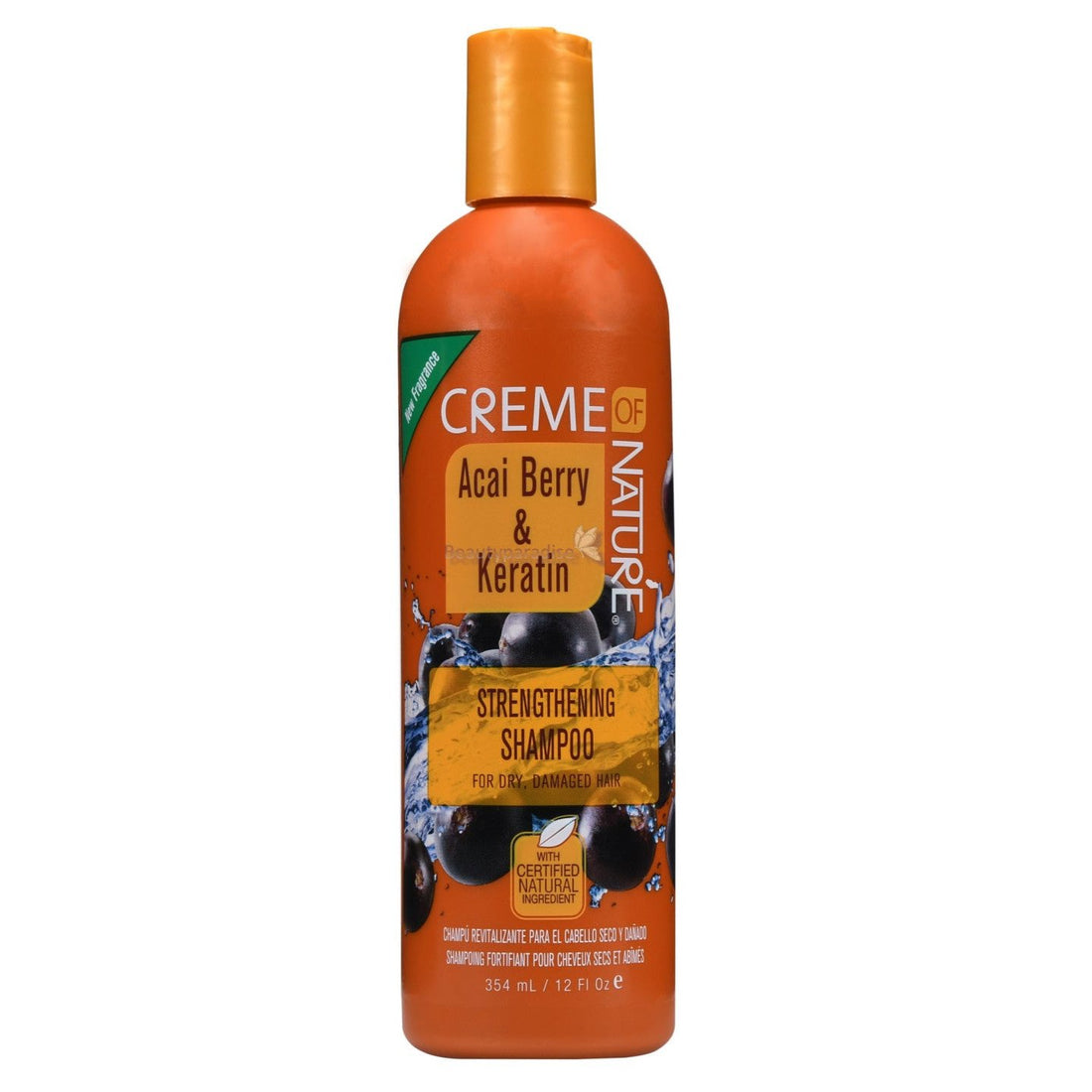 Creme of Nature Certified Natural Ingredients Acai Berry &amp; Keratin Strengthening Shampoo 12oz