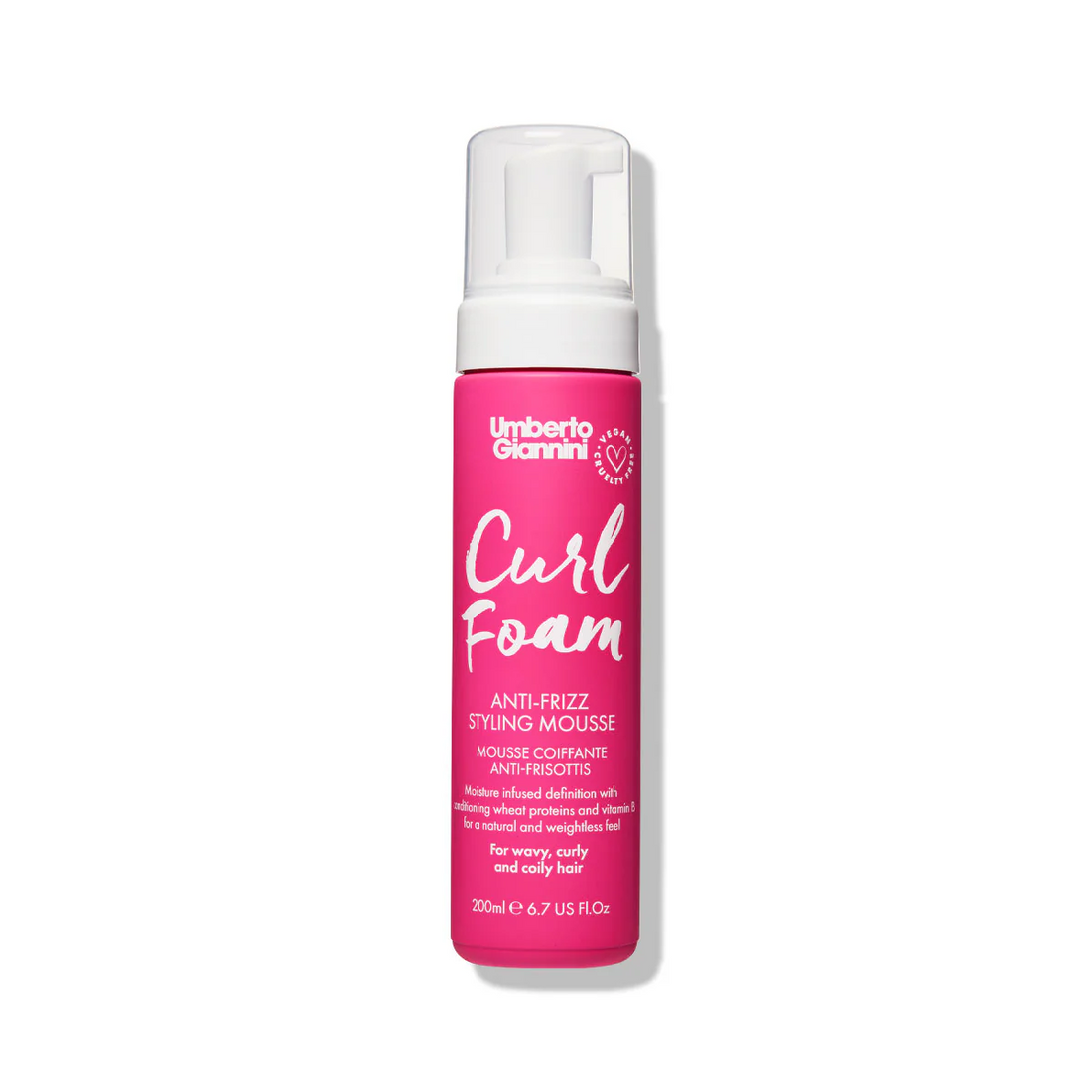 Umberto Giannini Curl Foam Anti-Frizz Styling Mousse 200ml