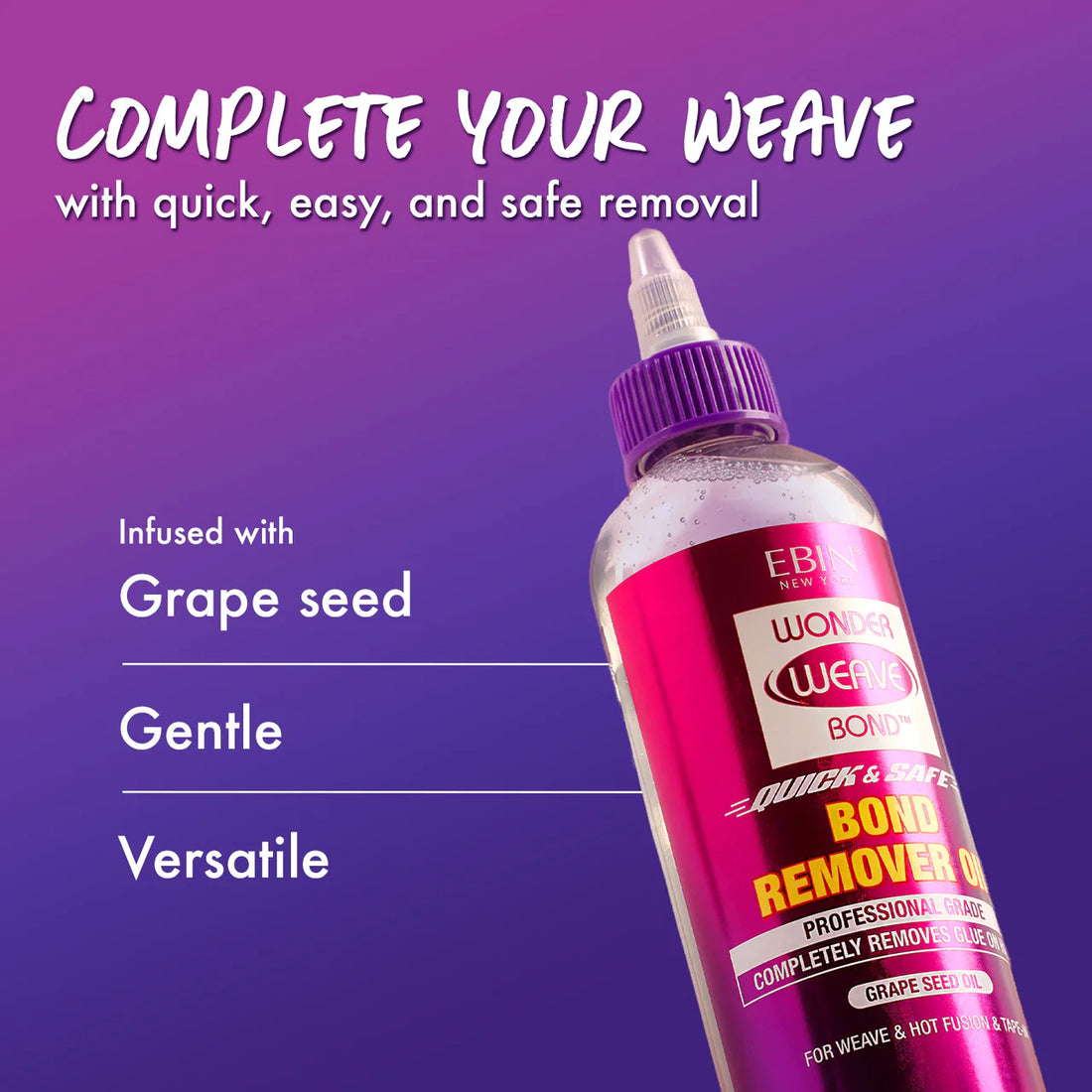 Ebin New York Wonder Weave Bond Remover Oil