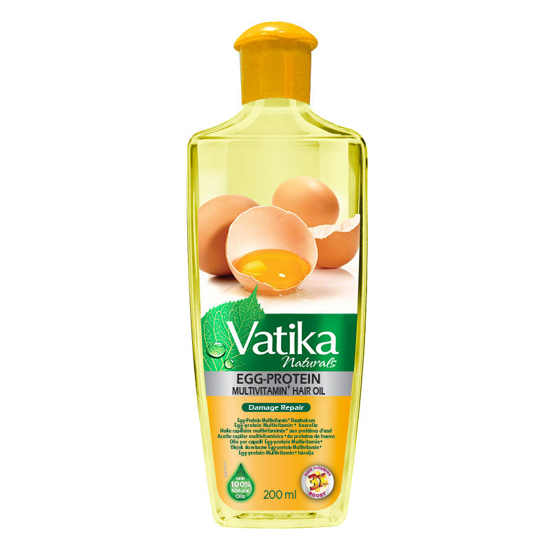 Dabur Vatika Naturals Multivitamin Enriched Egg Protein Hair Oil 200ml