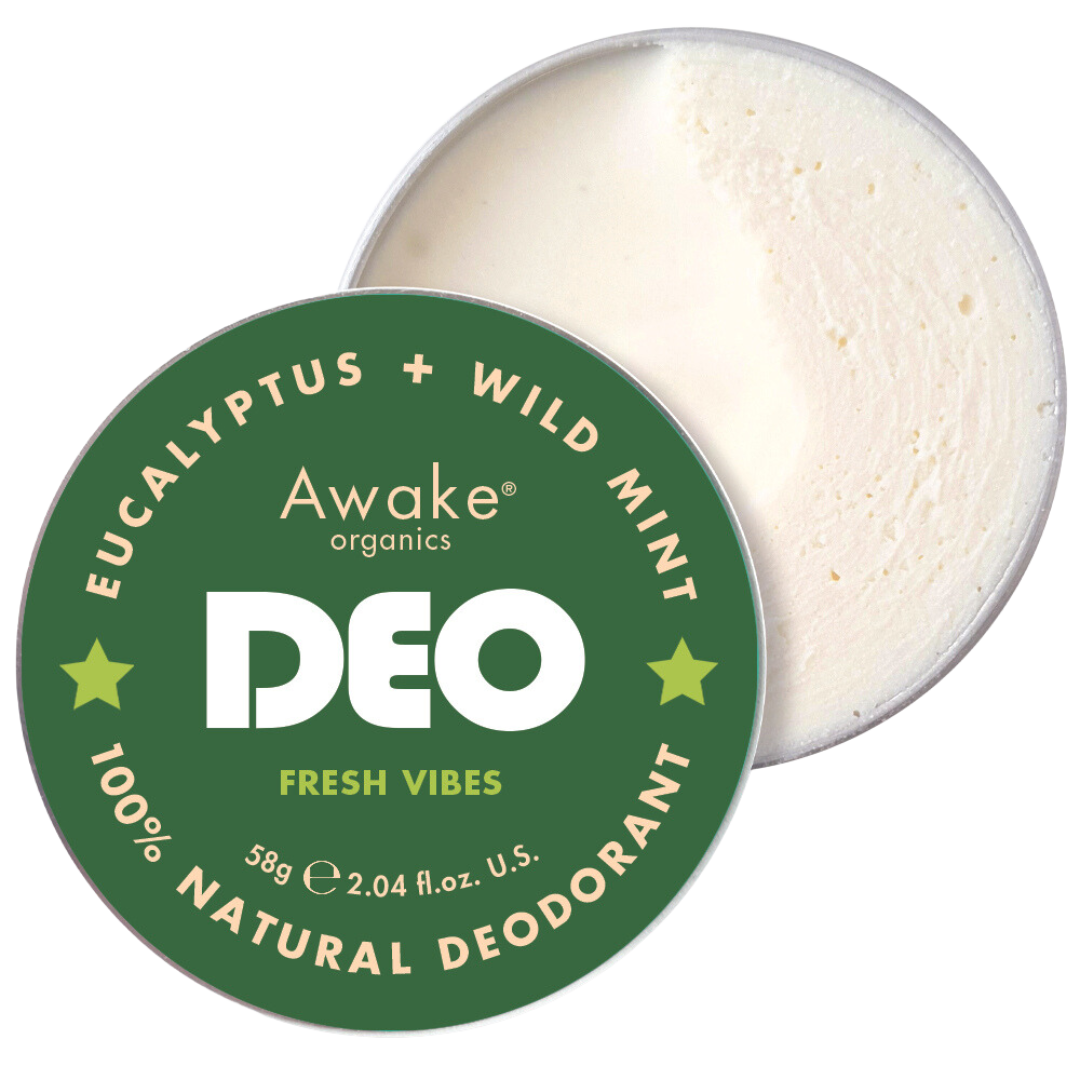 Awake Organics Deo Natural Deodorant Fresh Vibes Eucalyptus + Wild Mint 58g