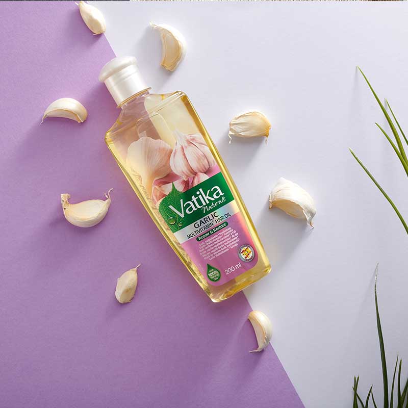 Dabur Vatika Naturals Multivitamin Enriched Garlic Hair Oil 200ml