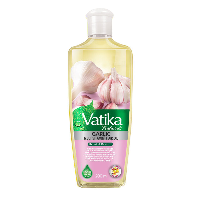 Dabur Vatika Naturals Multivitamin Enriched Garlic Hair Oil 200ml