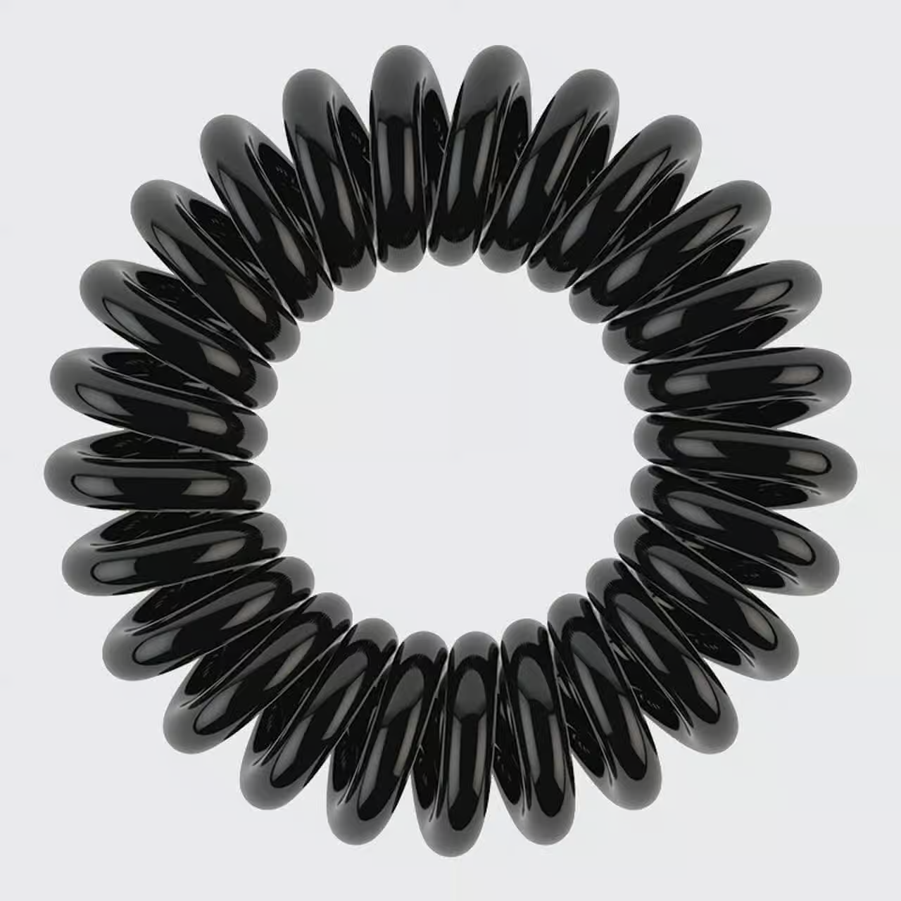 Kitsch Spiral Hair Ties 4 Pc - Black