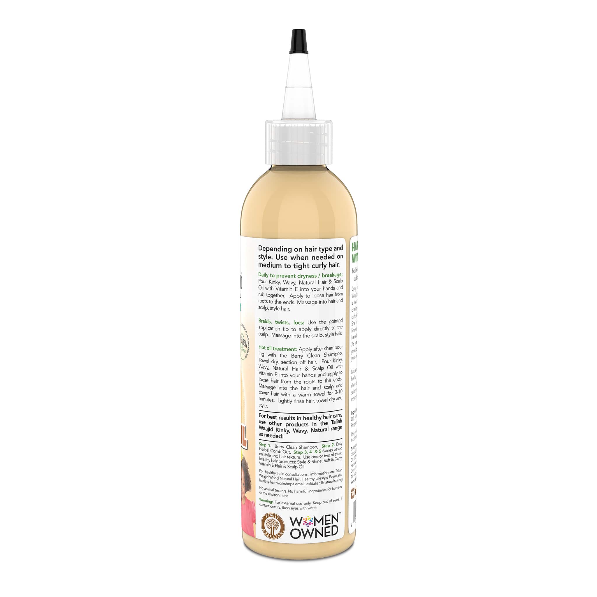 Taliah Waajid Kinky, Wavy, Natural Hair &amp; Scalp Oil With Vitamin-E 8oz