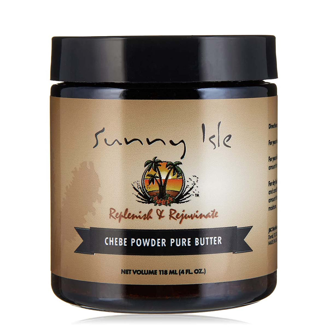 Sunny Isle Jamaican Black Castor Oil Chebe Powder Pure Butter 4oz