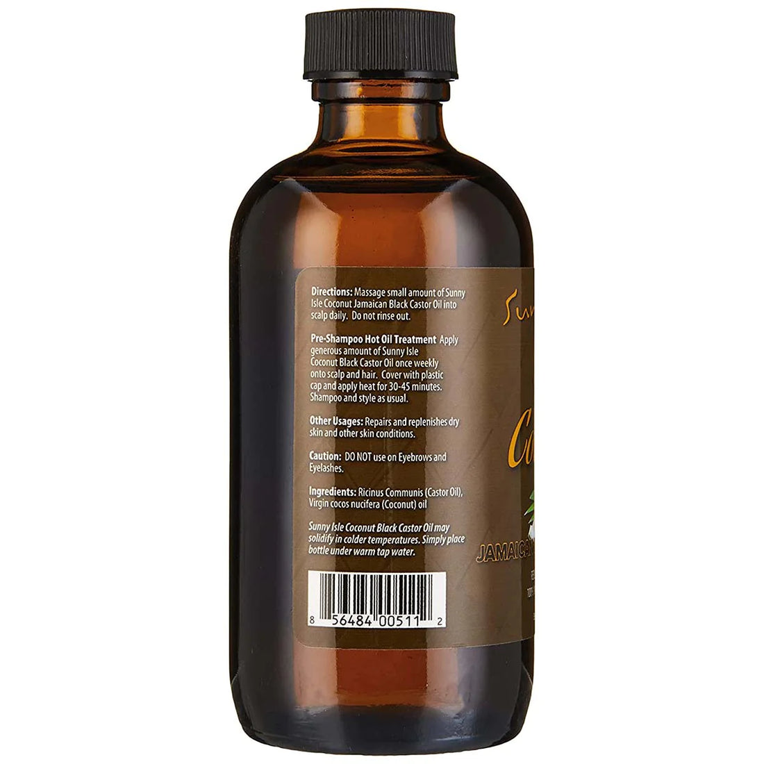 Sunny Isle Coconut Jamaican Black Castor Oil 4oz