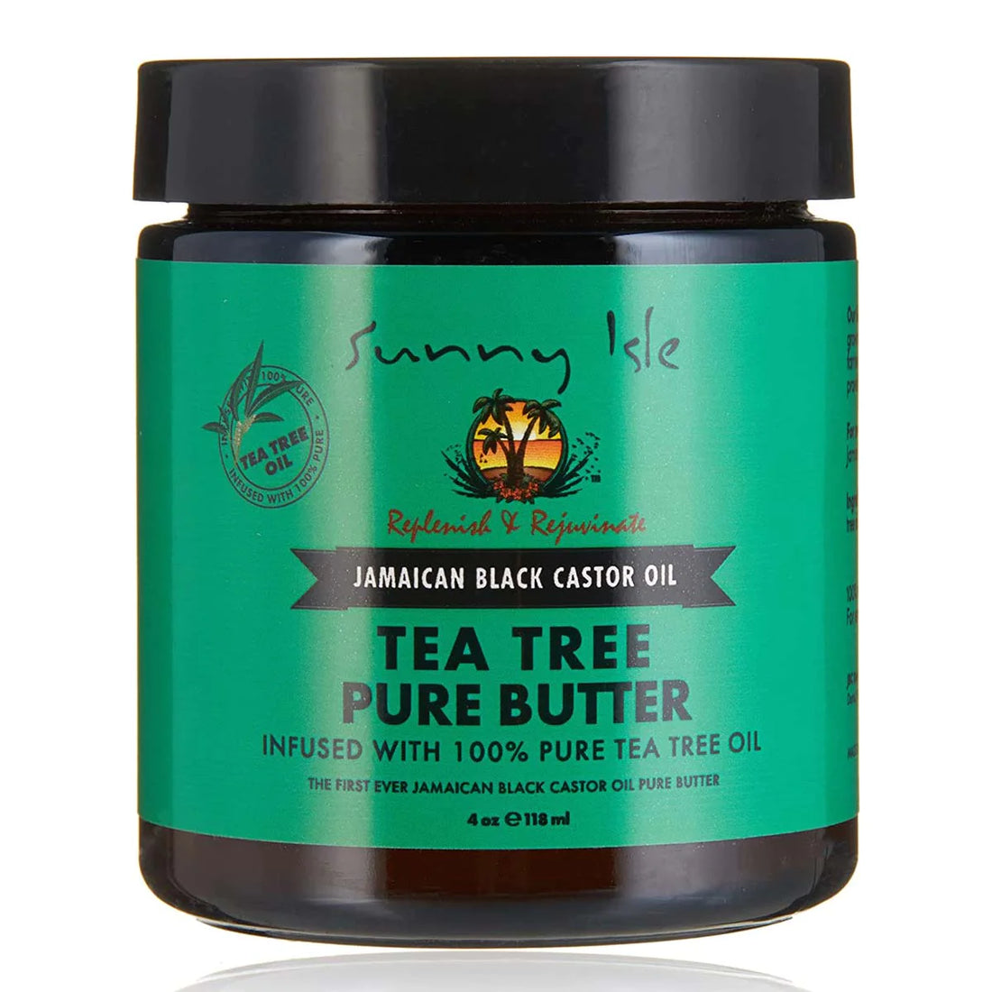 Sunny Isle Jamaican Black Castor Oil Tea Tree Pure Butter 4oz