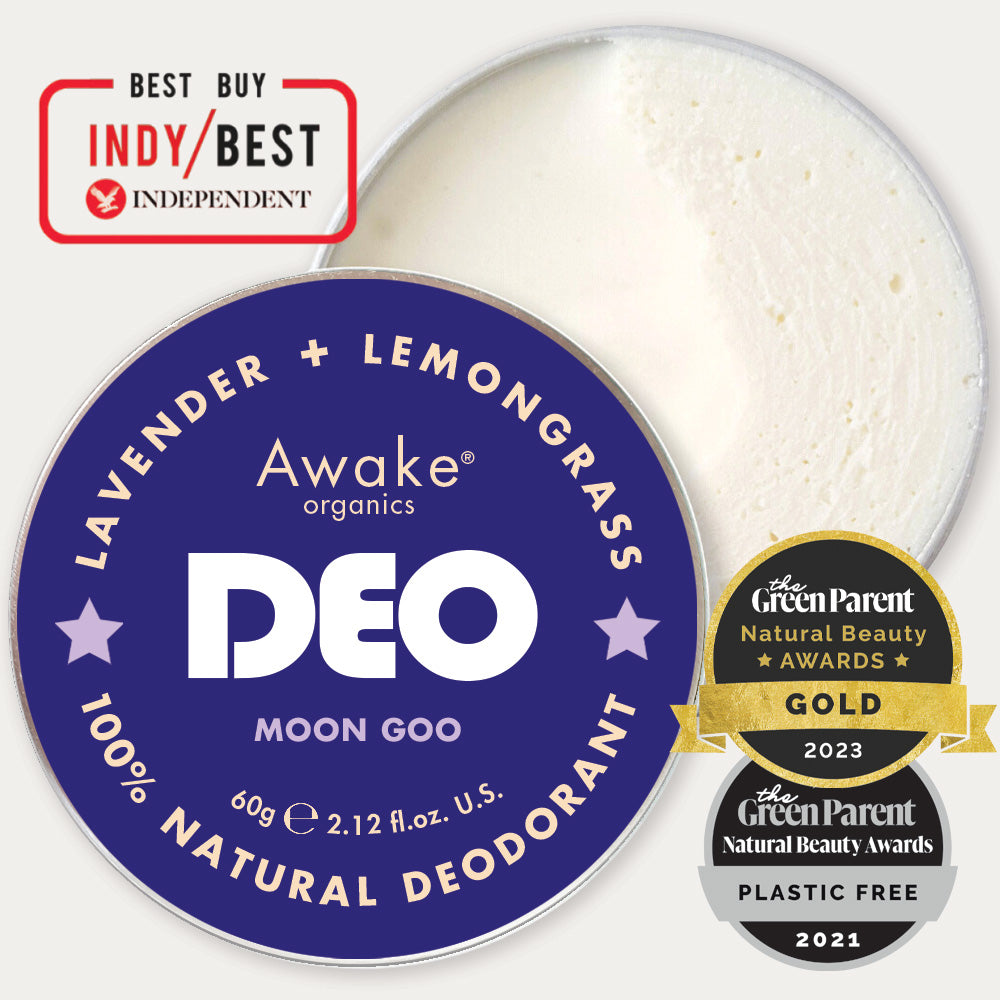 Awake Organics Deo Natural Deodorant Moon Goo Lavender + Lemongrass 60g