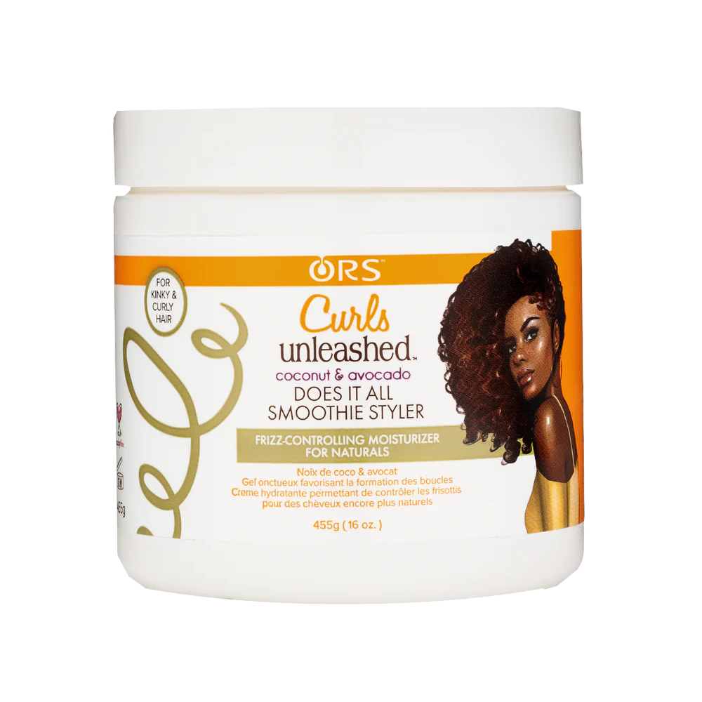 ORS Curls Unleashed Coconut &amp; Avocado Curl Does-It-All Smoothie Styler 455g