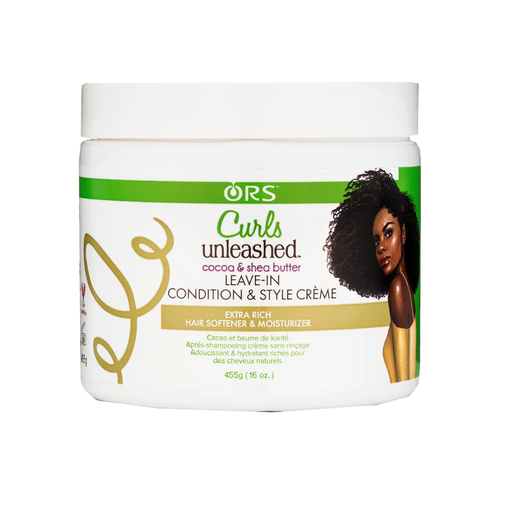 ORS Curls Unleashed Coconut &amp; Shea Butter Leave-in Condition &amp; Style Creme 455g