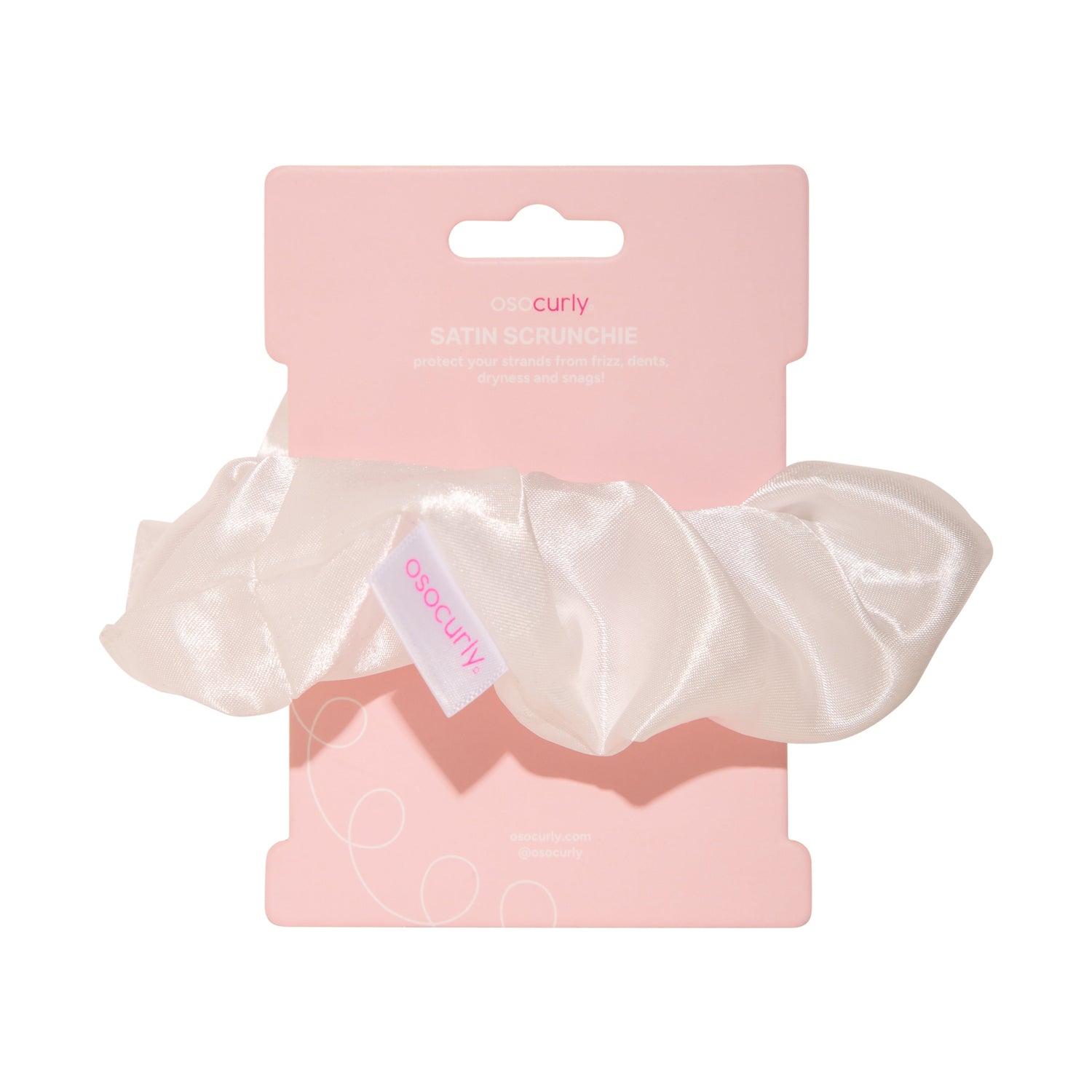 O So Curly Satin Scrunchie - 1 pc