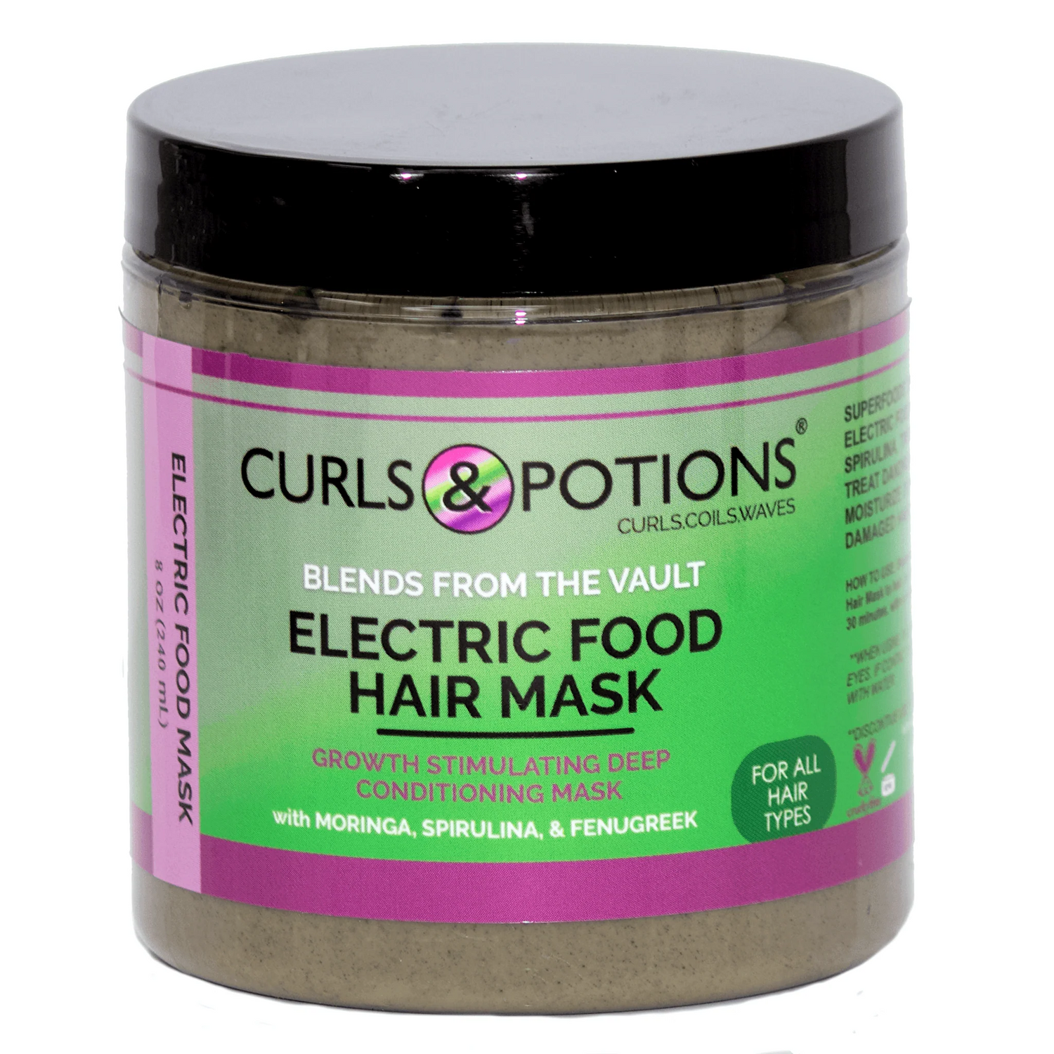 Curls &amp; Potions Blends: Electric Food Hair Mask 8oz