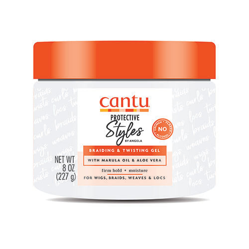 Cantu Protective Styles By Angela Braiding &amp; Twisting Gel with Marula Oil &amp; Aloe Vera 8oz