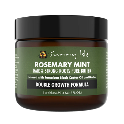 Sunny Isle Rosemary Mint Hair &amp; Strong Roots Pure Butter 2oz