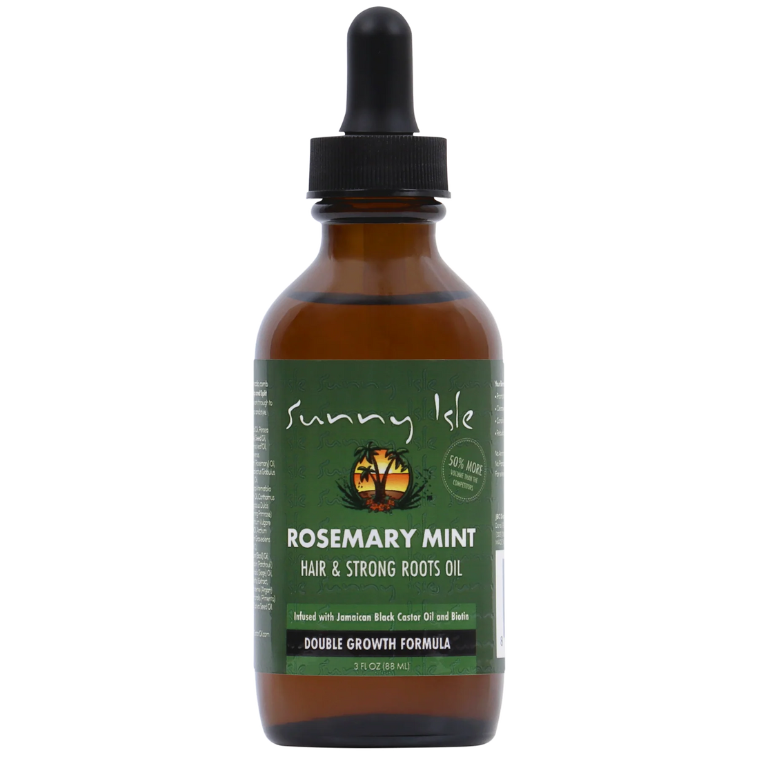 Sunny Isle Rosemary Mint Hair &amp; Strong Roots Oil 3oz