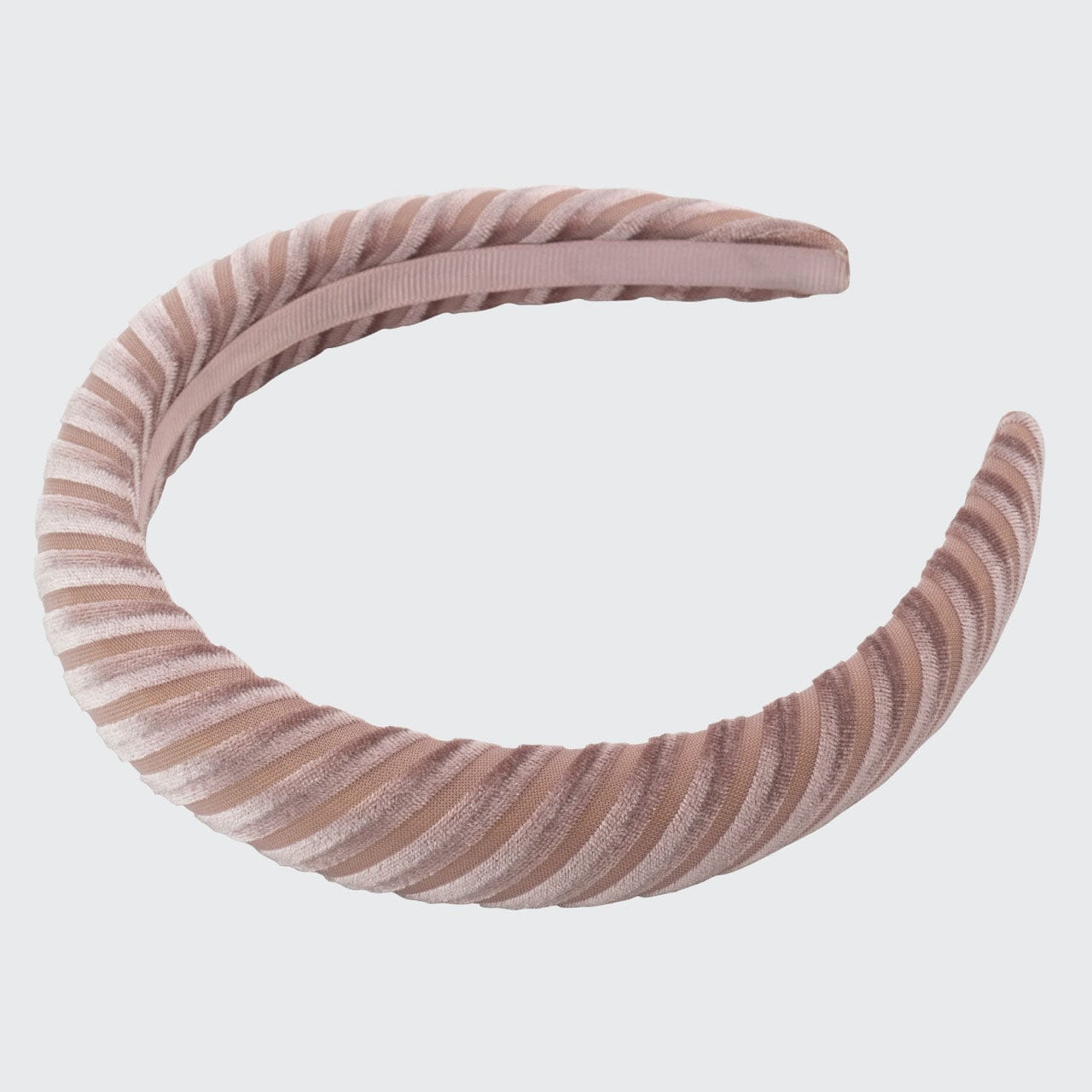 Kitsch Padded Velvet Headband - Blush