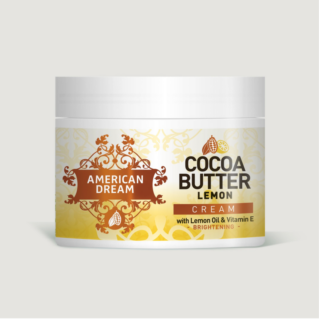 American Dream Cocoa Butter Lemon Cream with Lemon Oil &amp; Vitamin E 500ml