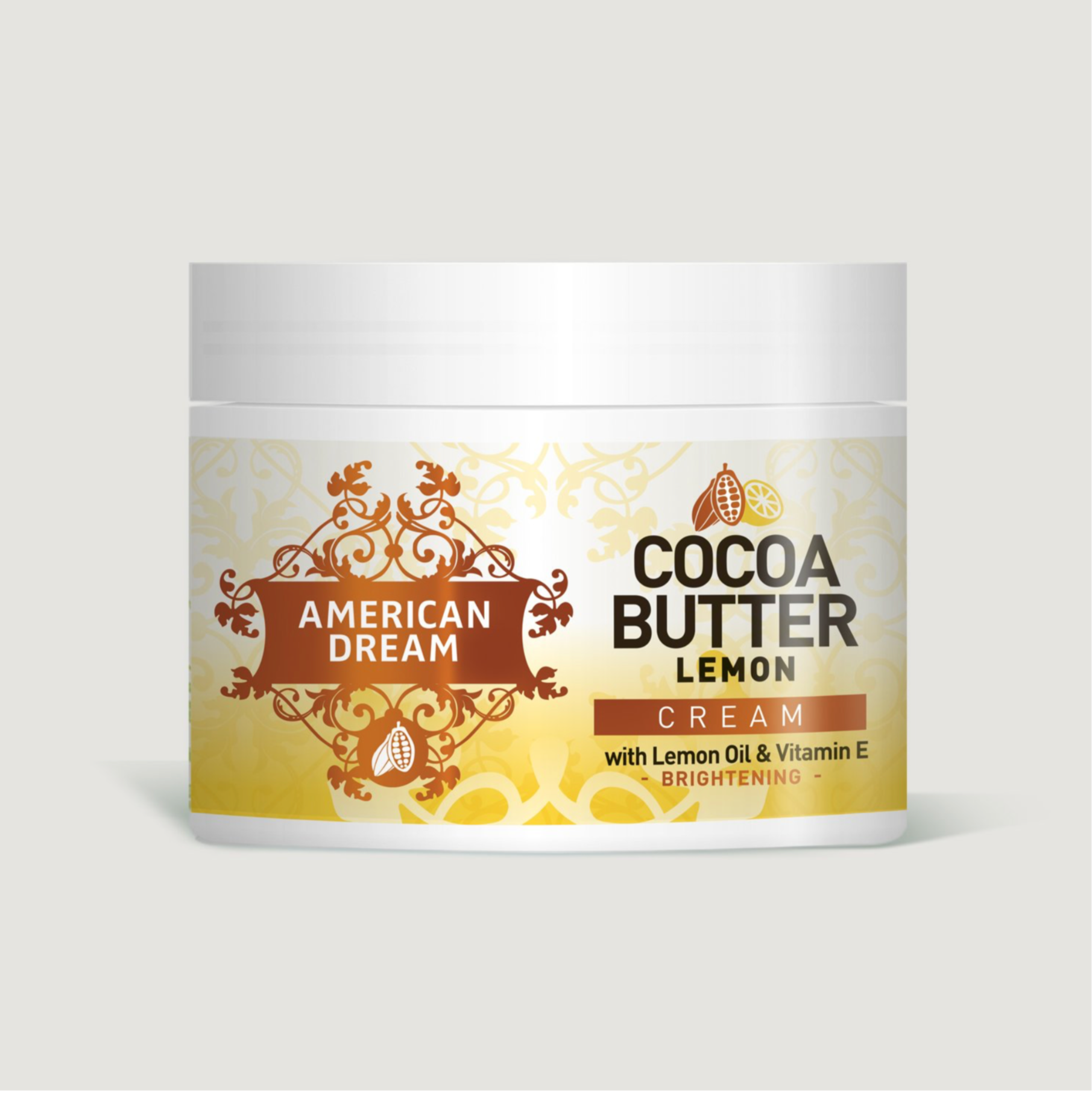 American Dream Cocoa Butter Lemon Cream with Lemon Oil &amp; Vitamin E 500ml