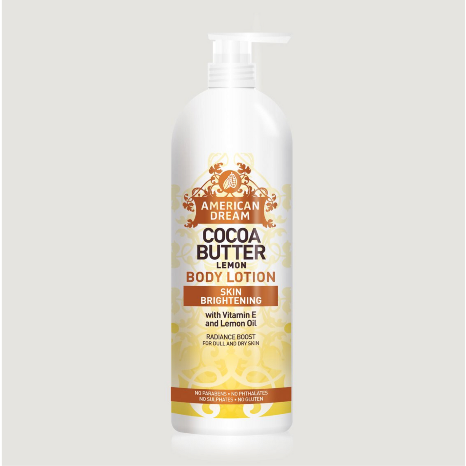 American Dream Cocoa Butter Lemon Lotion with Lemon Oil &amp; Vitamin E 750ml