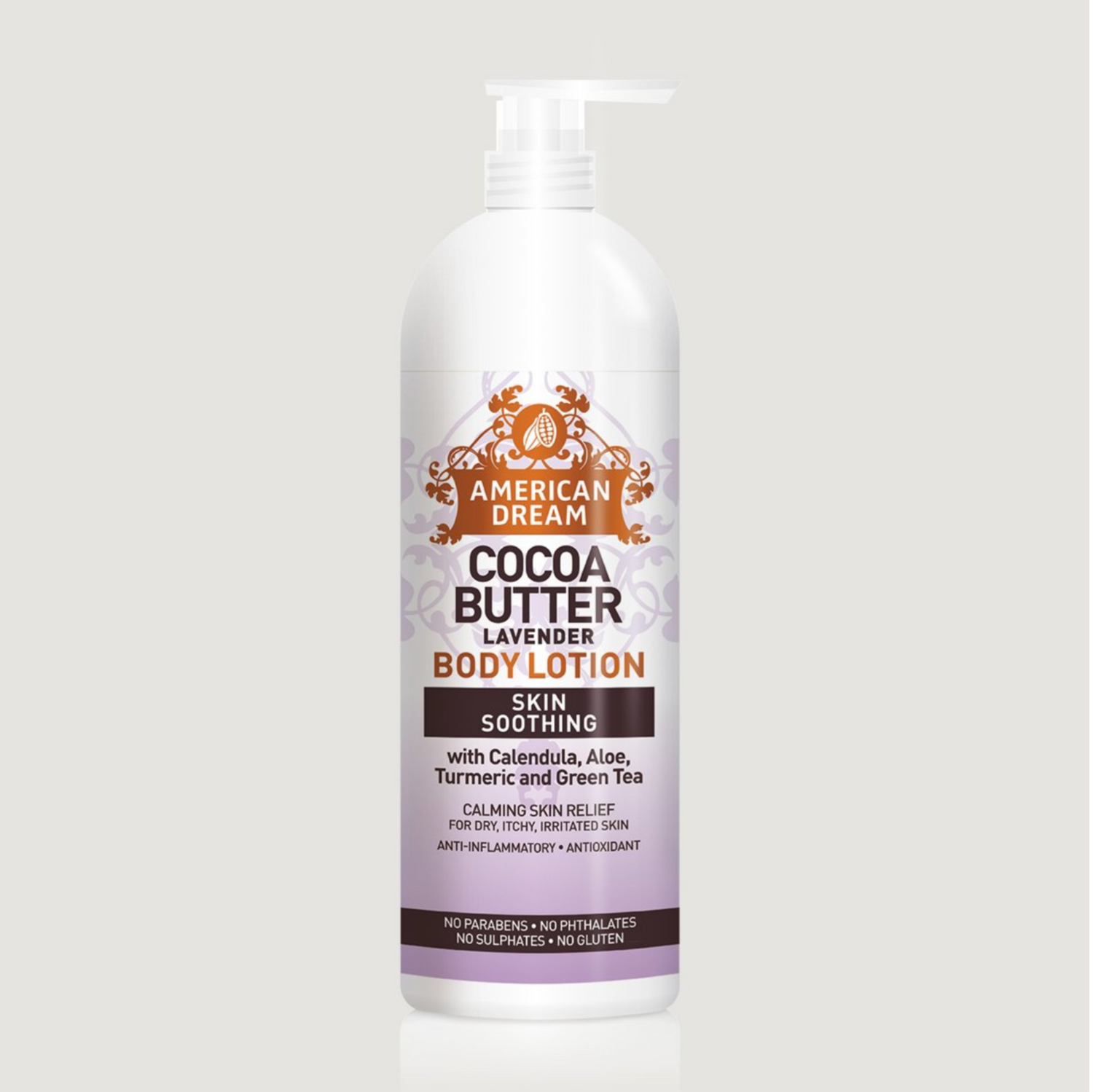 American Dream Cocoa Butter Lavender Lotion with Lavender Oil &amp; Vitamin E 750ml