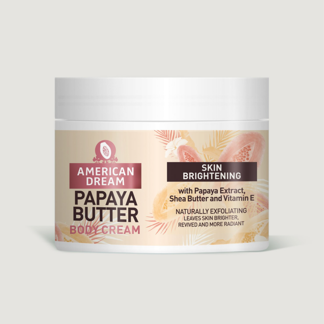 American Dream Papaya Butter Body Cream with Papaya Extract, Shea Butter &amp; Vitamin E 500ml