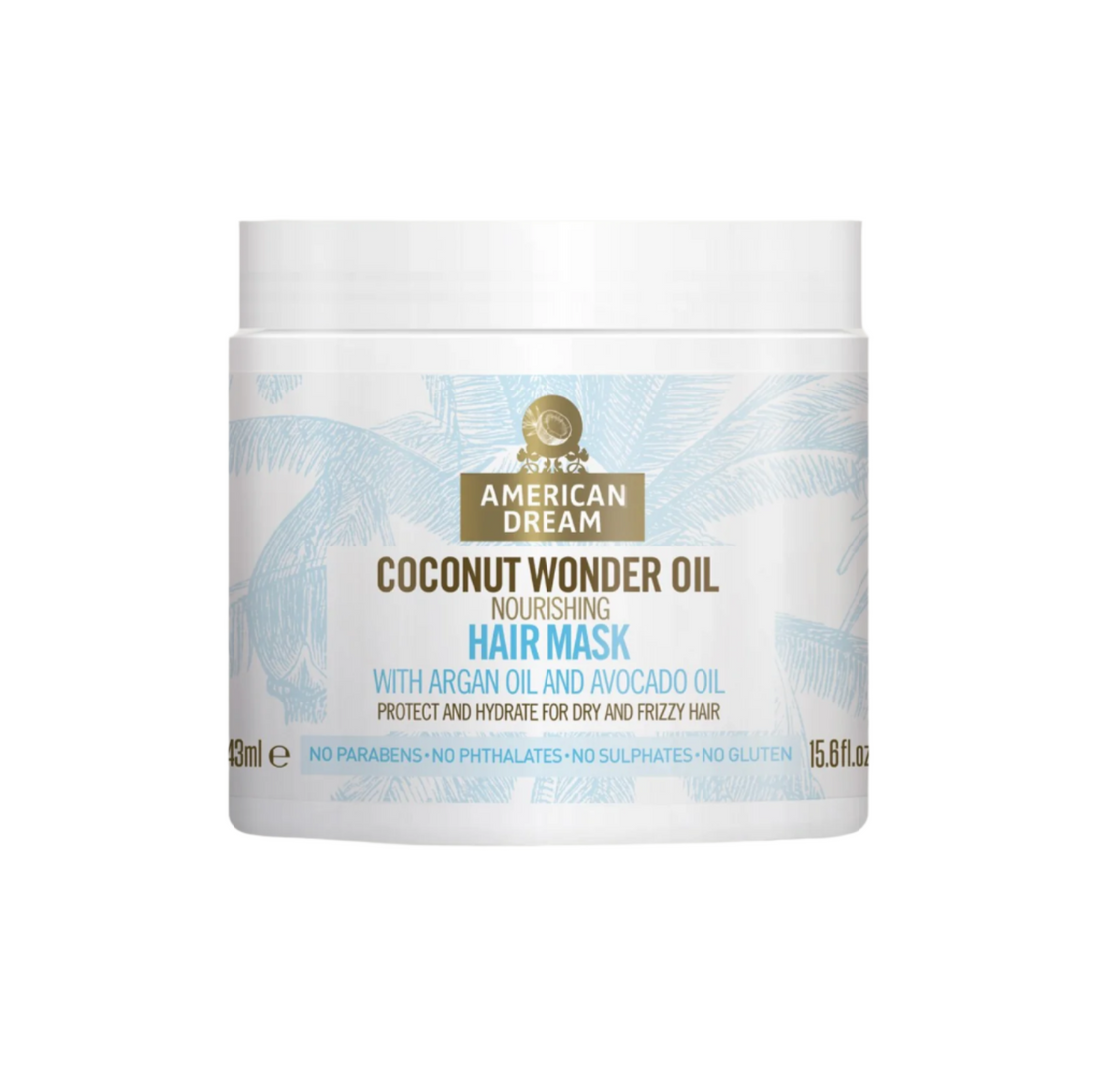 American Dream Coconut Wonder Oil Nourishing Mask with Organ Oil &amp; Avocado Oil 16oz