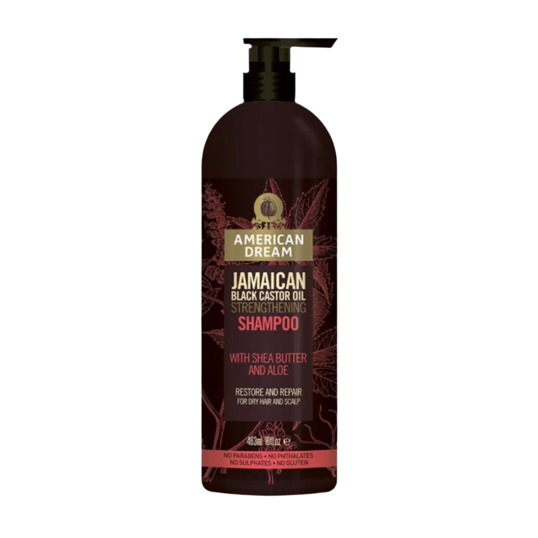 American Dream Jamaican Black Castor Oil Strengthening Shampoo with Shea Butter &amp; Aloe 16oz