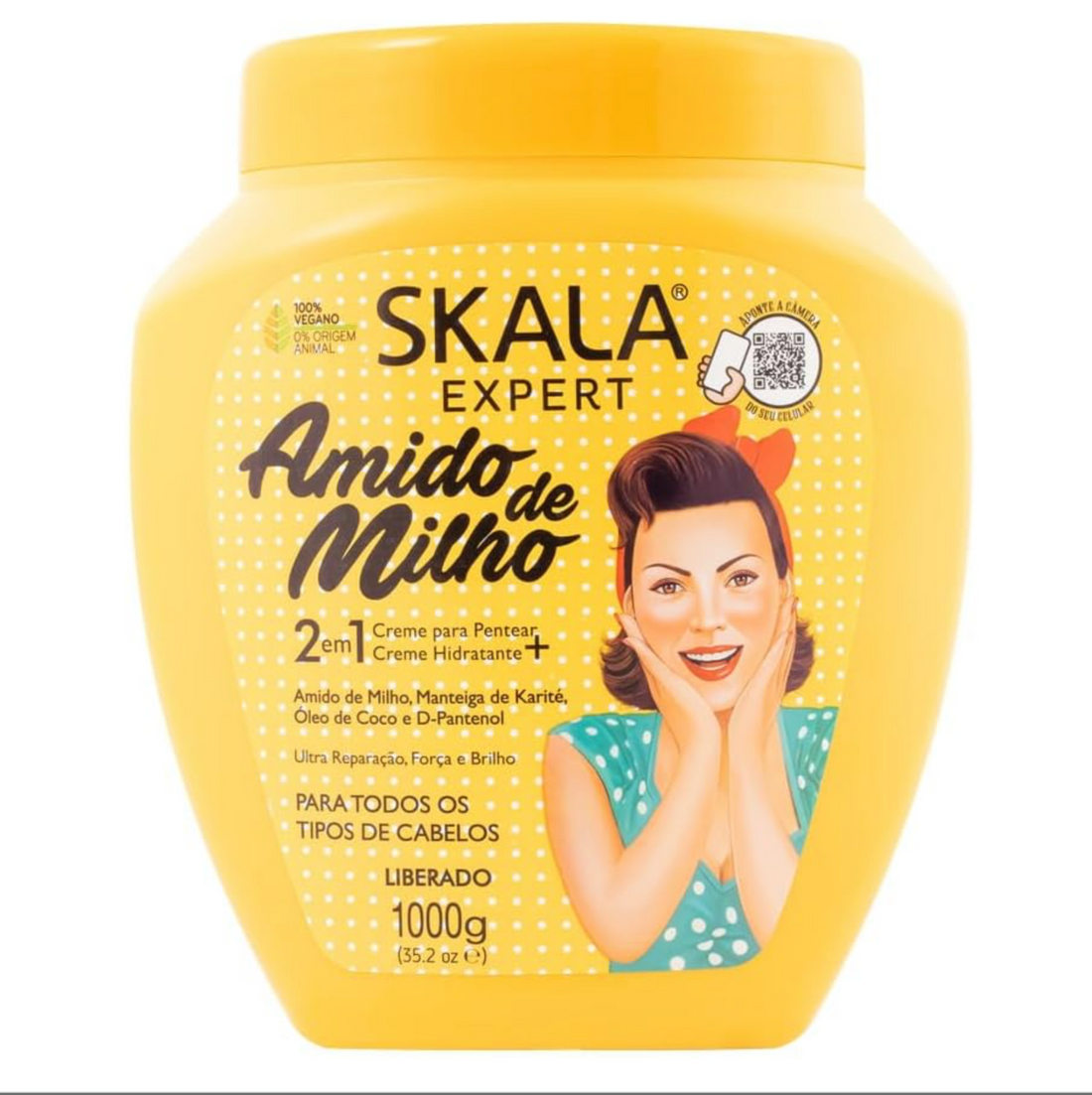 Skala Amido De Milho Hair Treatment Cream 1Kg