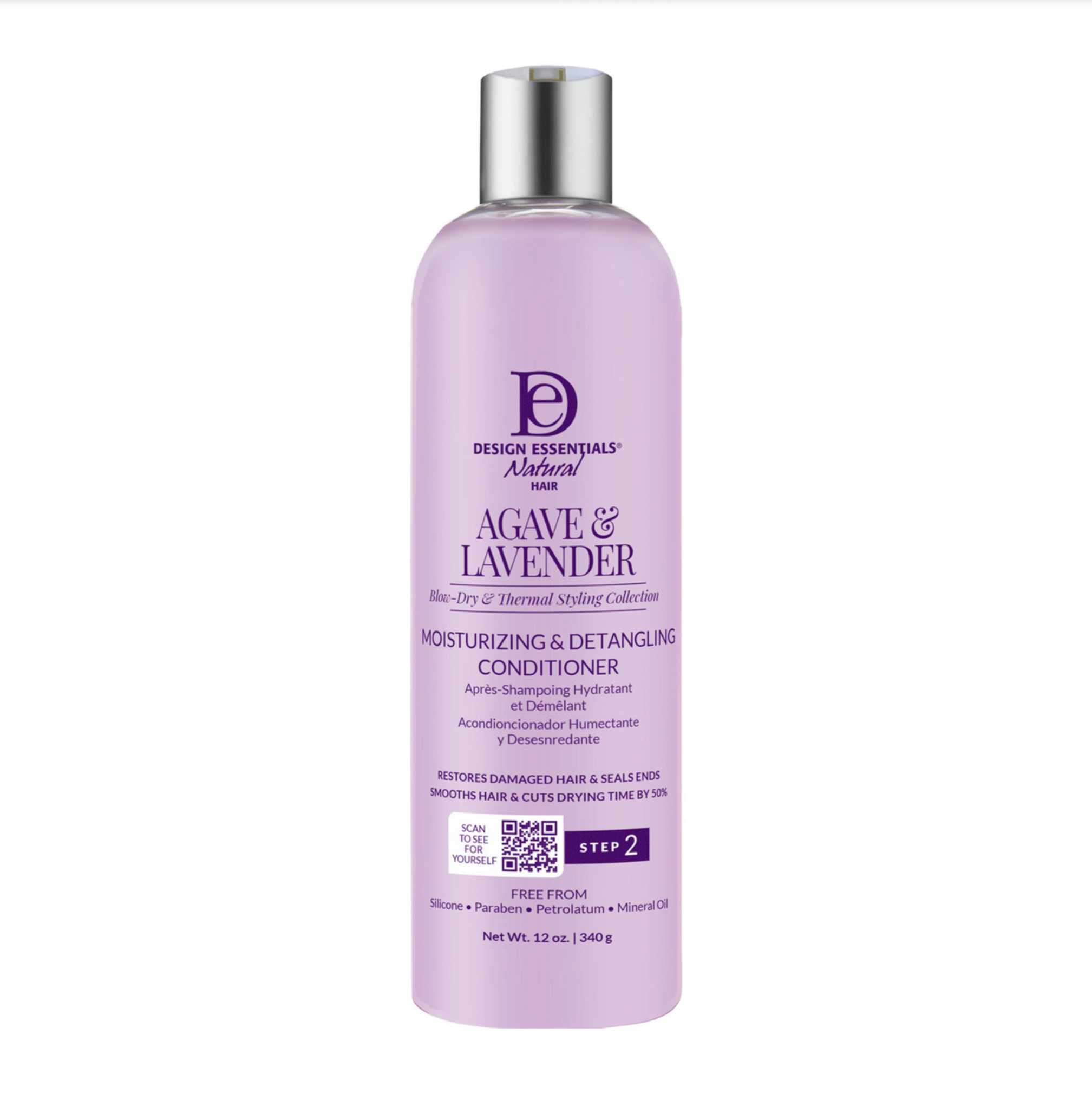 Design Essentials Natural Agave &amp; Lavender Moisturizing &amp; Detangling Conditioner 12oz