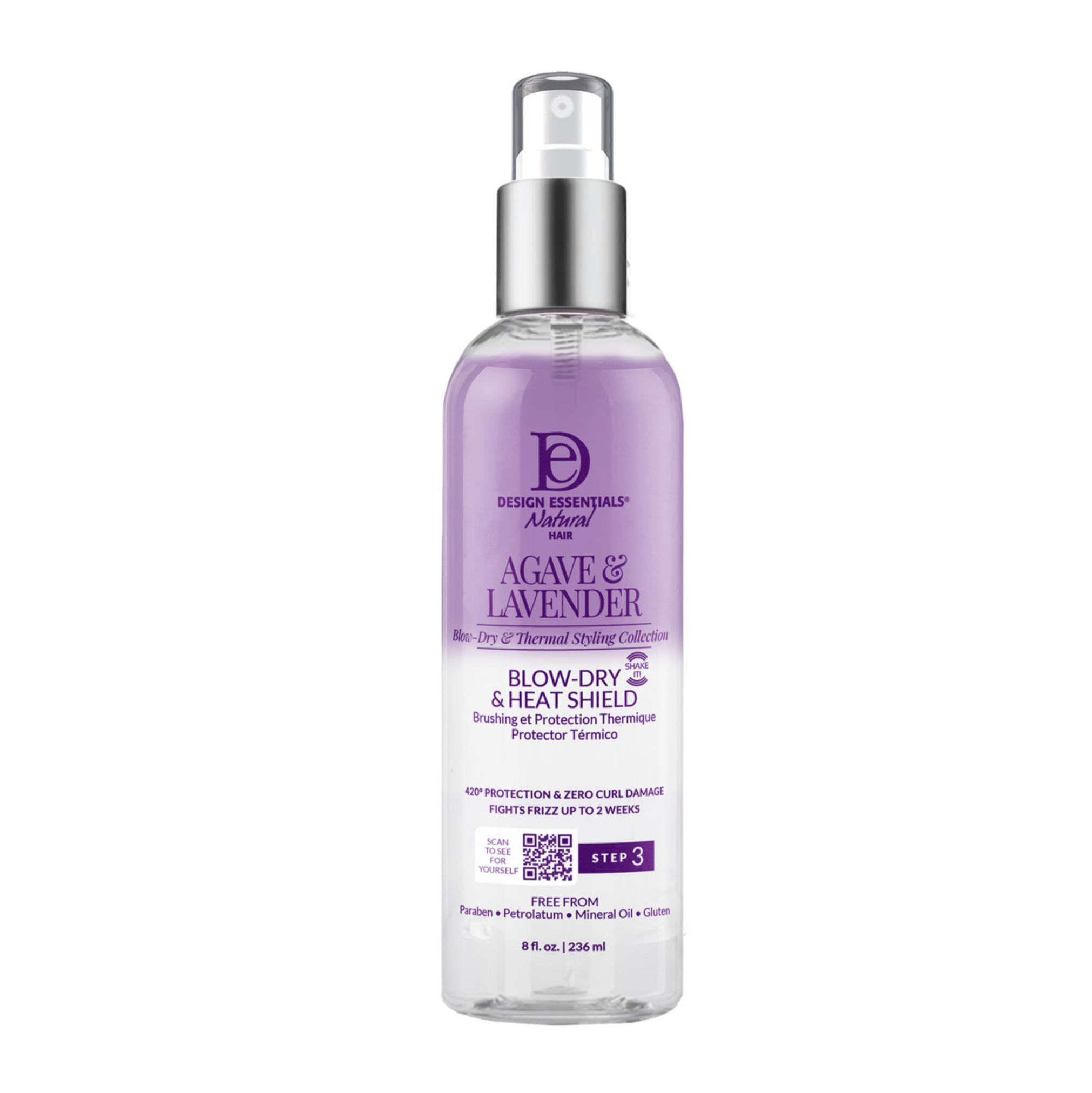 Design Essentials Natural Agave &amp; Lavender Moisturizing Blow-Dry &amp; Styling Primer 8oz