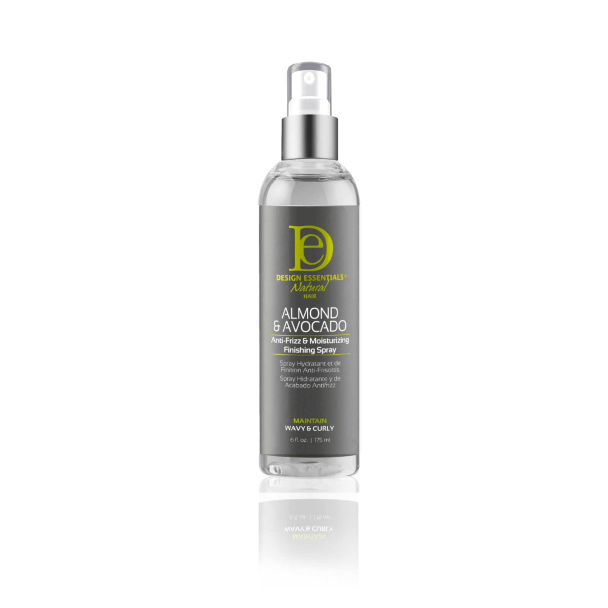 Design Essentials Natural Almond &amp; Avocado Anti-Frizz &amp; Moisturizing Finishing Spray  6oz