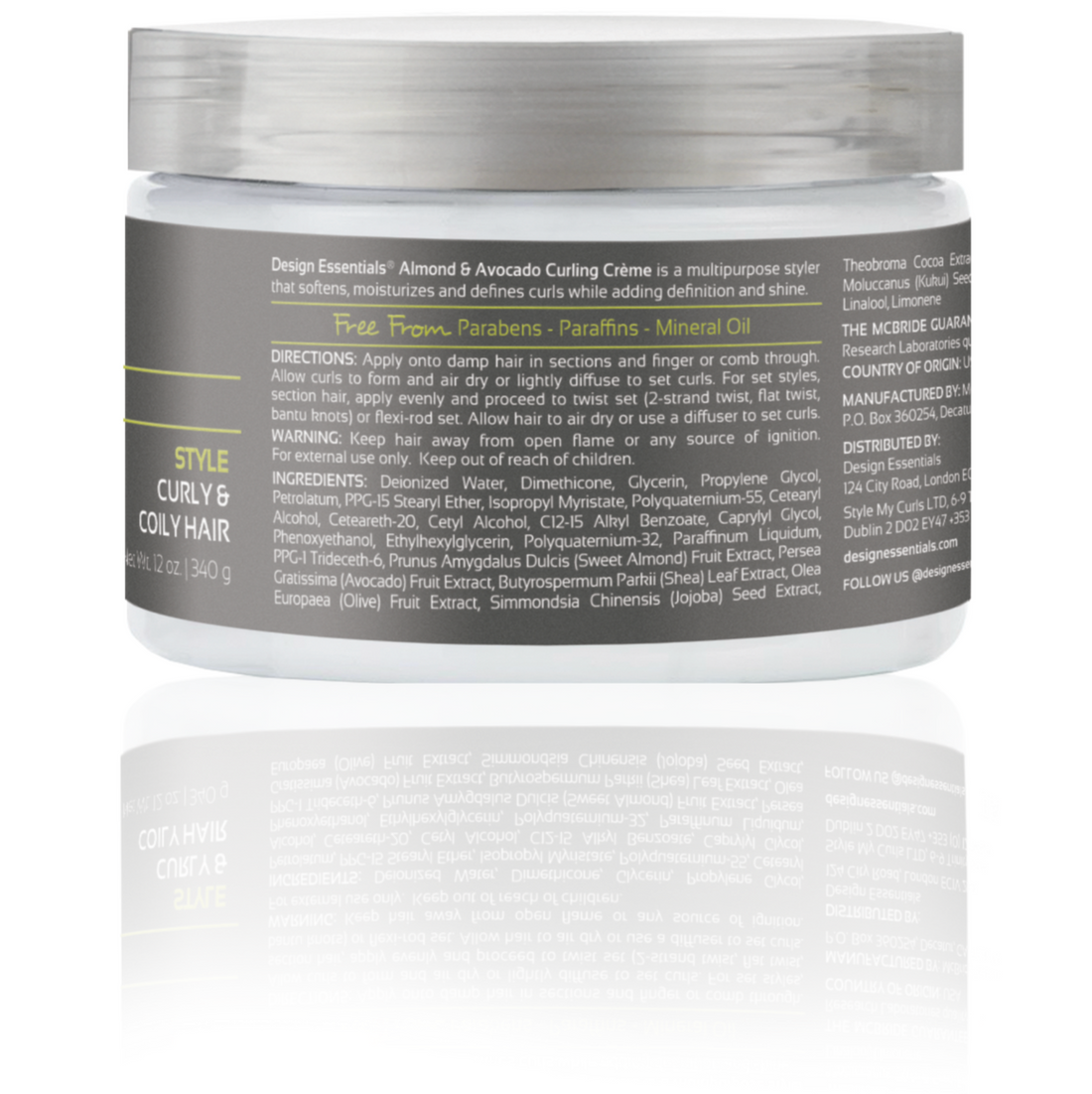 Design Essentials Natural Almond &amp; Avocado Curling Crème 12oz