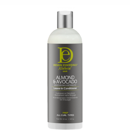 Design Essentials Natural Almond &amp; Avocado Detangling Leave-In Conditioner 12oz