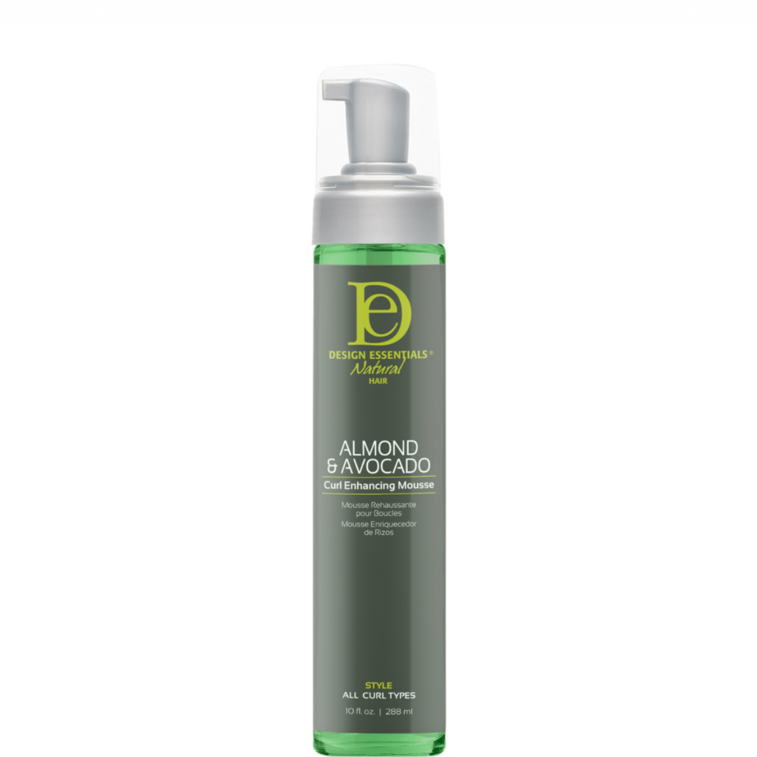 Design Essentials Natural Almond &amp; Avocado Natural Curl Enhancing Mousse 10oz