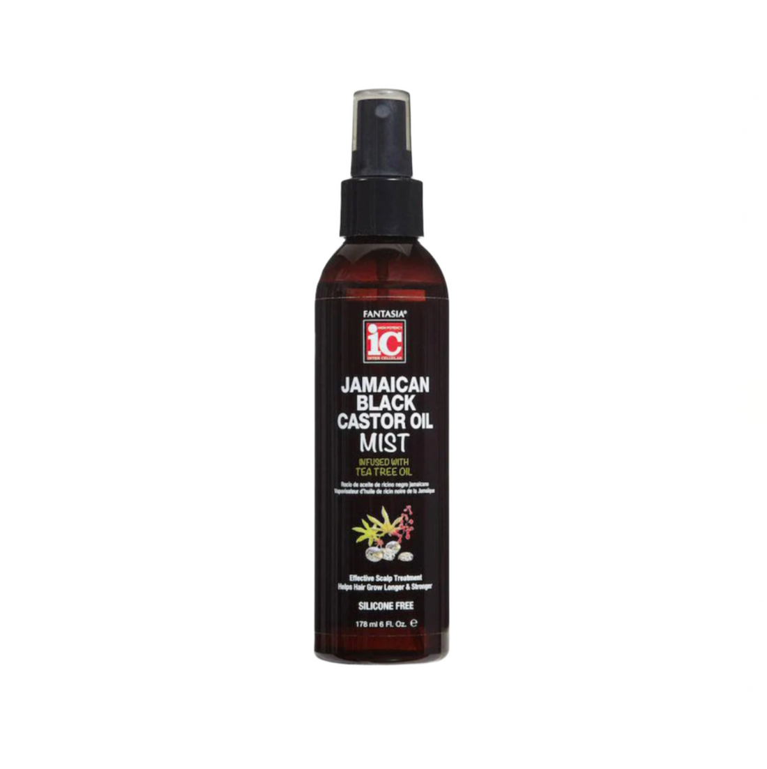 Fantasia IC Jamaican Black Castor Oil Mist Infused with Tea Tree Oil 6oz