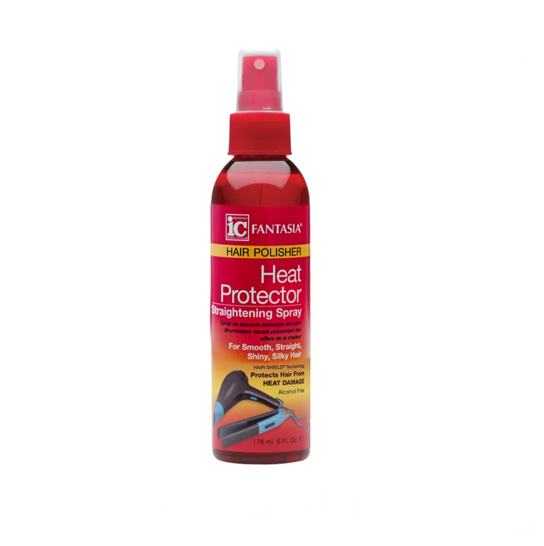 Fantasia IC Hair Polisher Heat Protector Straightening Spray 6oz