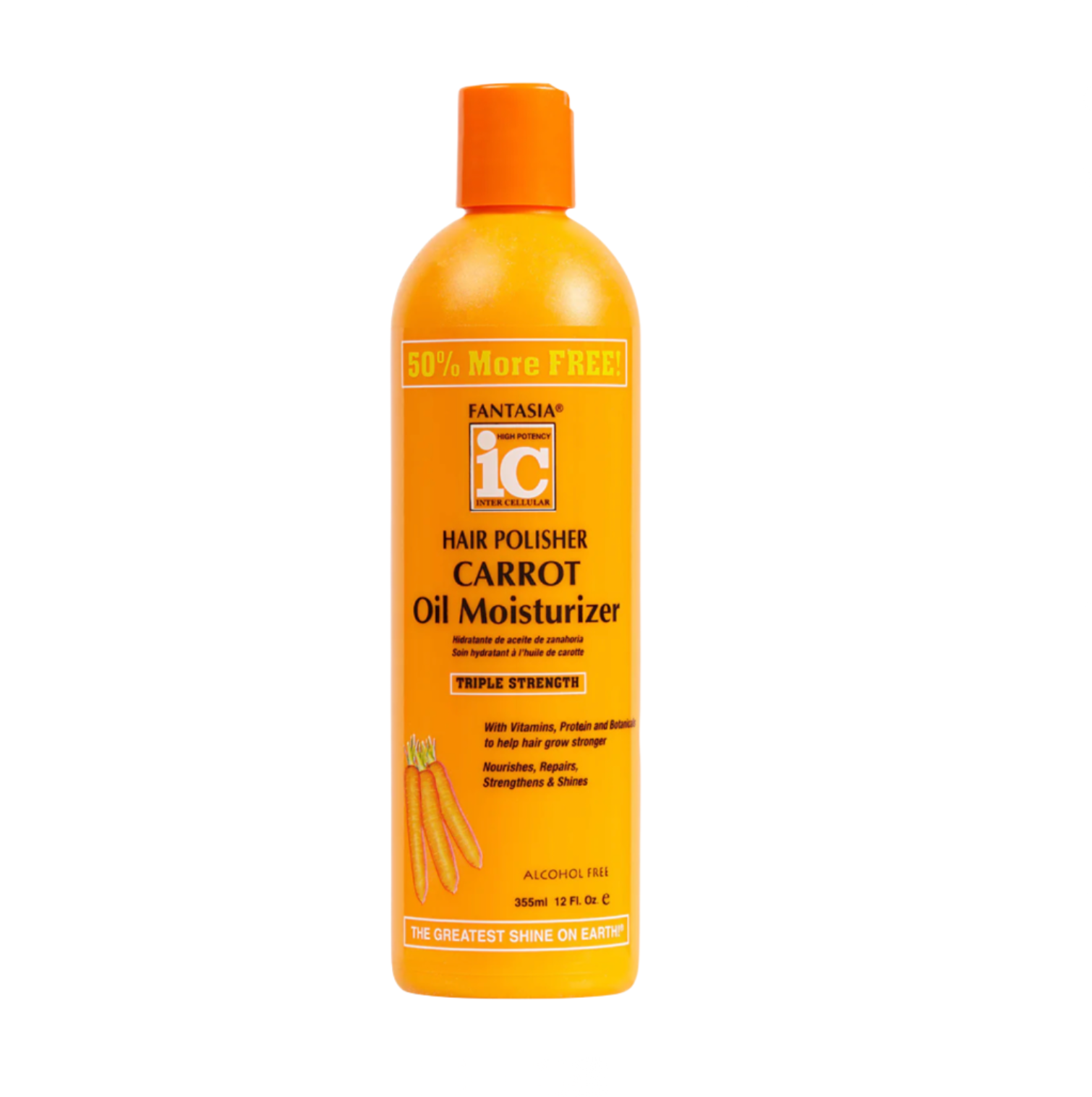 Fantasia IC Hair Polisher Carrot Oil Moisturizer Triple Strength 12oz