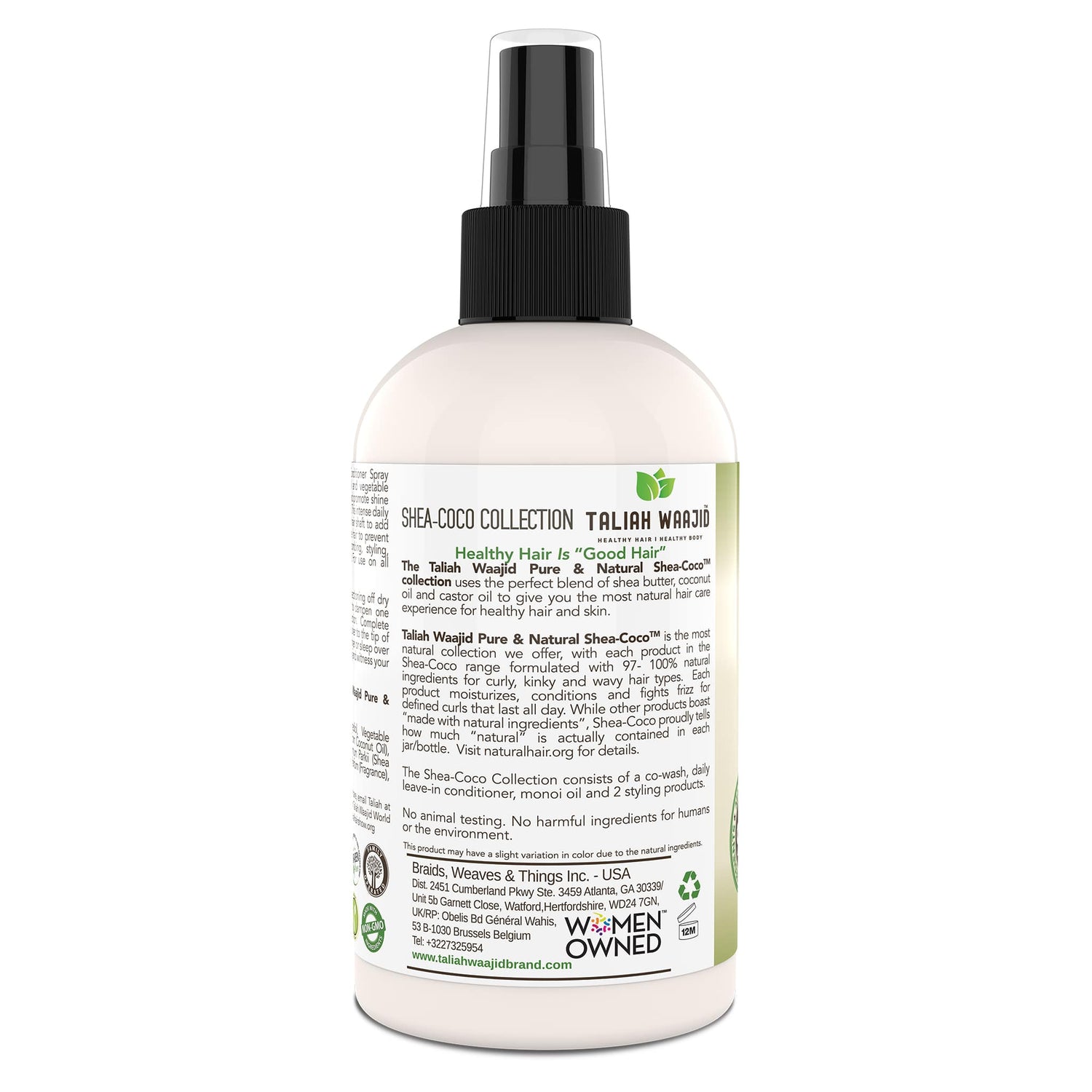 Taliah Waajid Pure &amp; Natural Shea-Coco Leave-In Conditioner 8oz