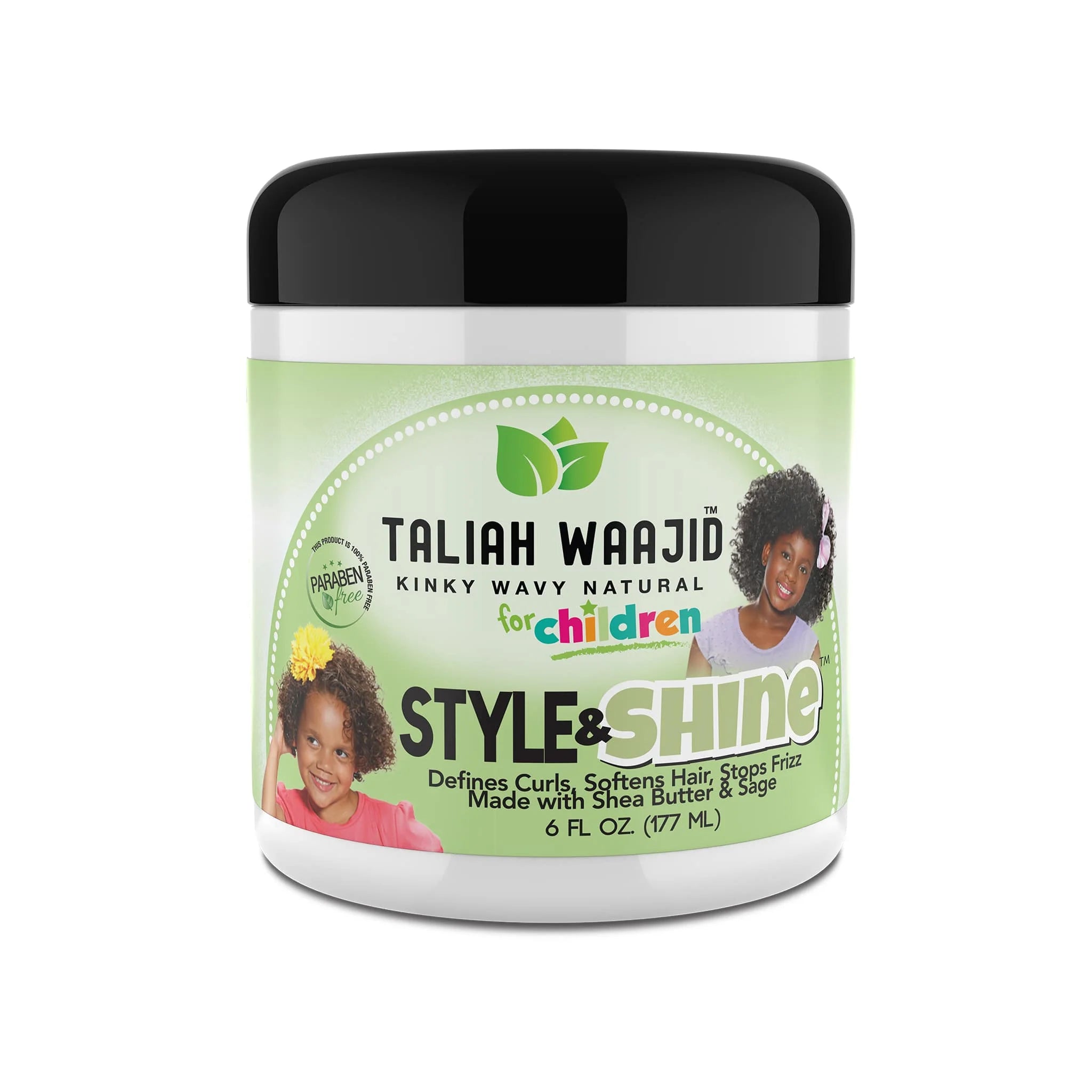 Taliah Waajid Kinky, Wavy, Natural Herbal Style &amp; Shine For Natural Hair 6oz