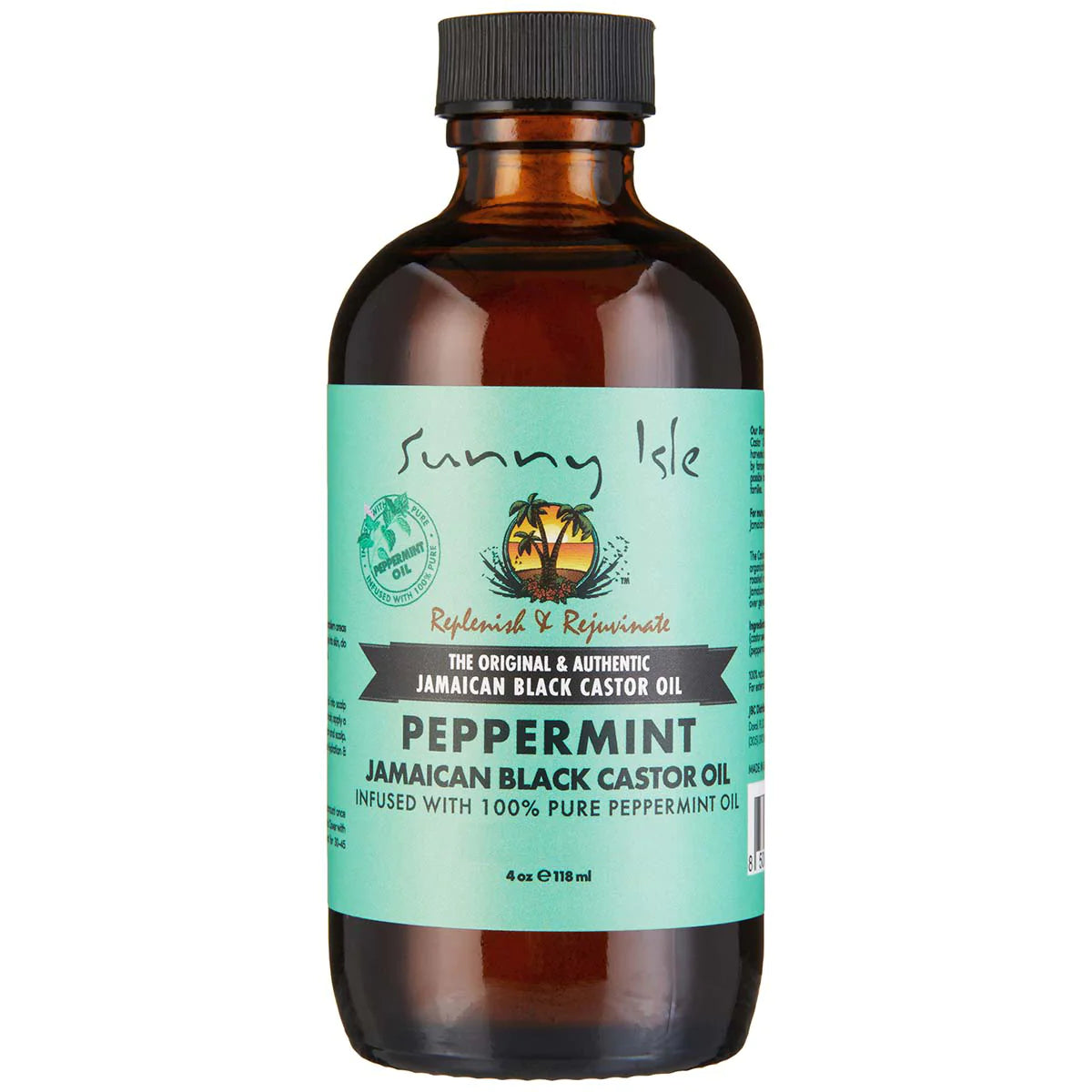 Sunny Isle Peppermint Jamaican Black Castor Oil 4oz