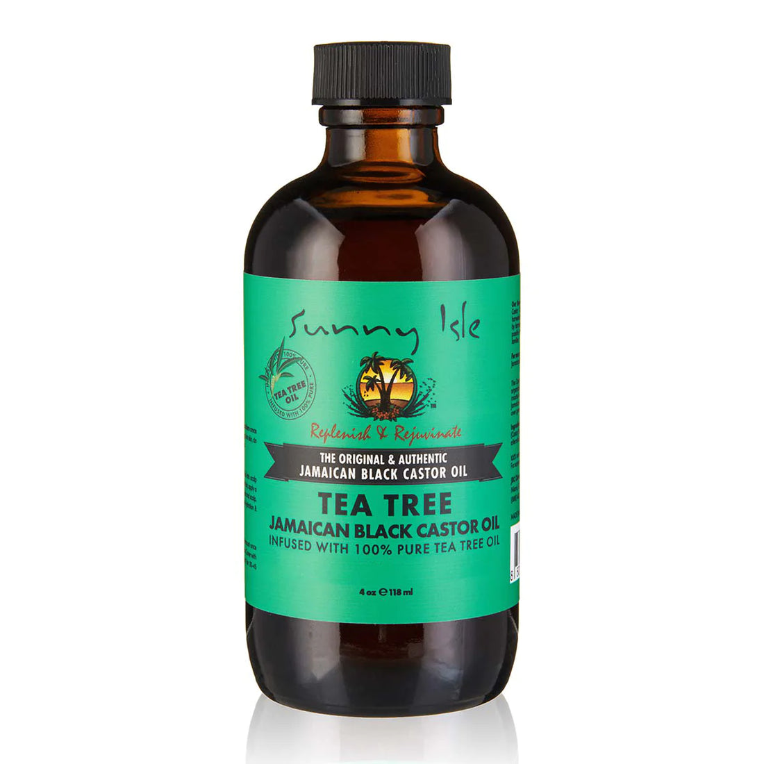 Sunny Isle Tea Tree Jamaican Black Castor Oil 4oz