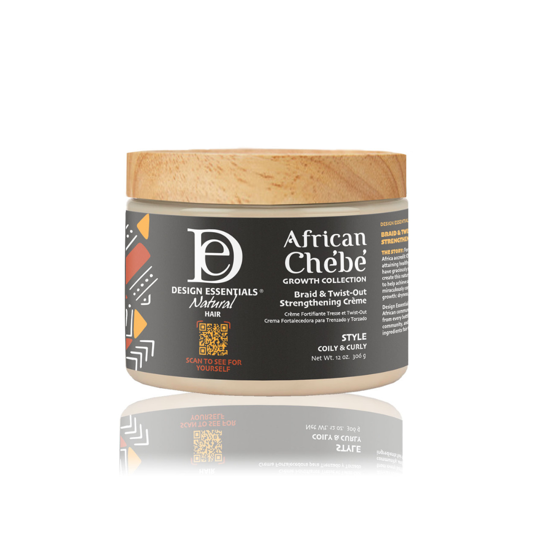 Design Essentials African Chebe Braid &amp; Twist-Out Strengthening Crème 12oz